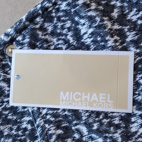Michael Kors blk & WHT speckled leggings. NWT Size med - Picture 5 of 16
